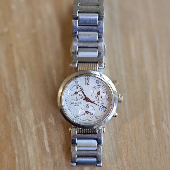 Kenneth Cole Gold and Silver Stainless Steel Watch - Picture 1 of 15